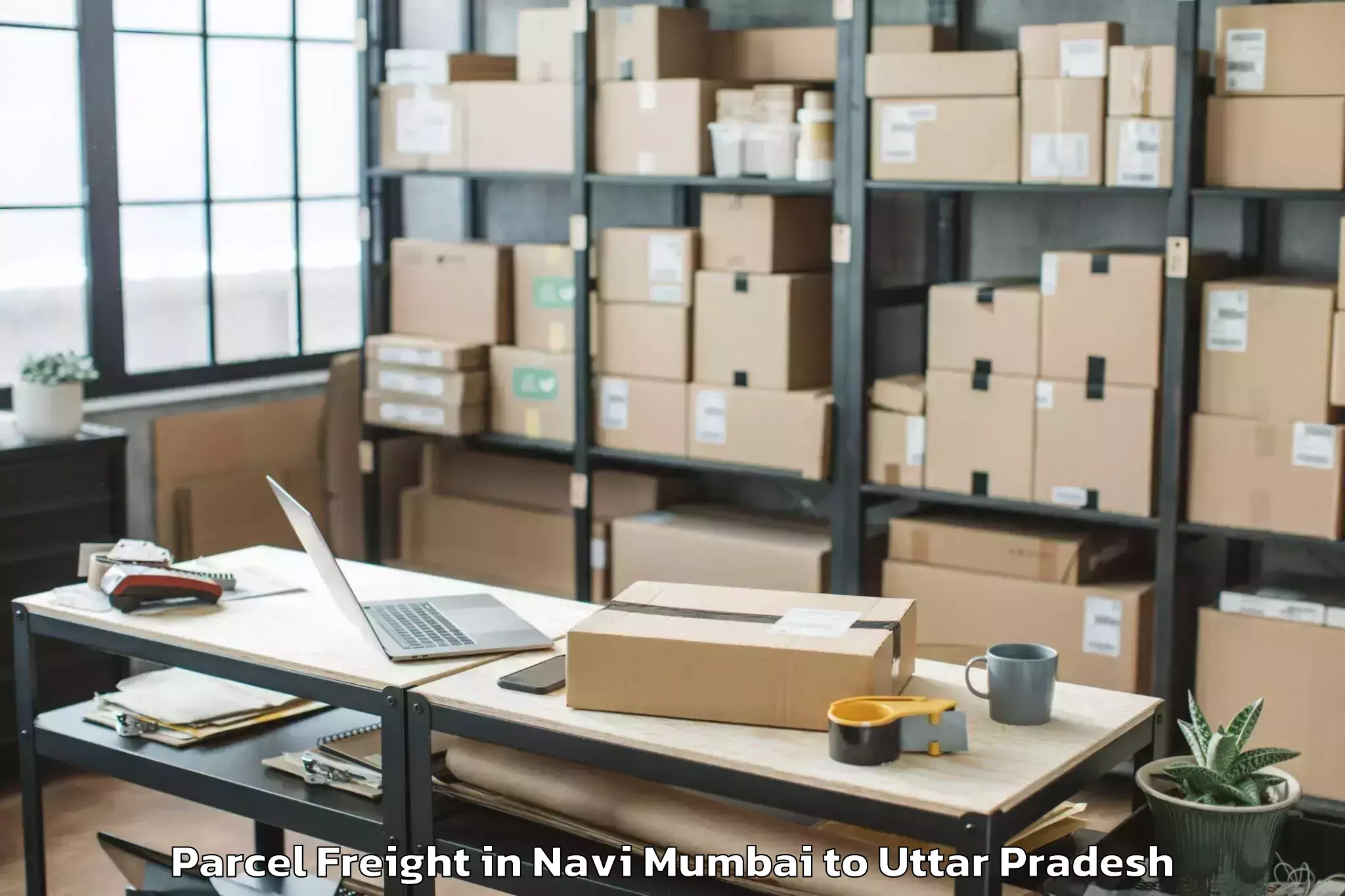 Navi Mumbai to Bharthana Parcel Freight Booking